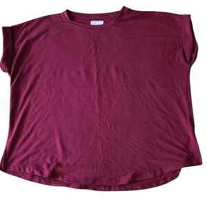 Maurices Women's Burgundy Short Sleeve Tee. XL